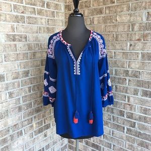 Loft Long Sleeve Peasant Blouse